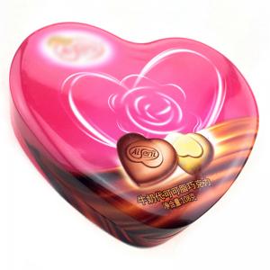 Hartvormige chocoladedoos van snoepkwaliteit
